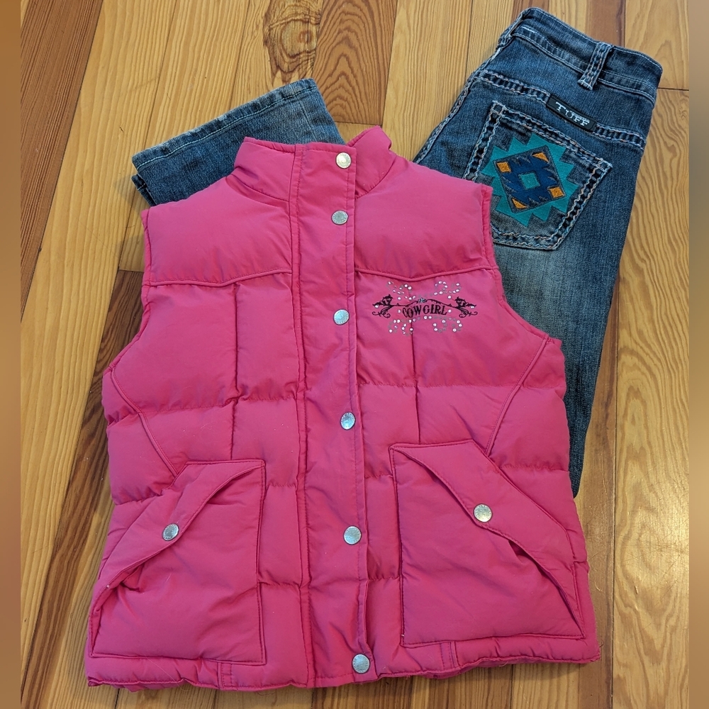 Cowgirl Hardware Magenta Puffer Vest